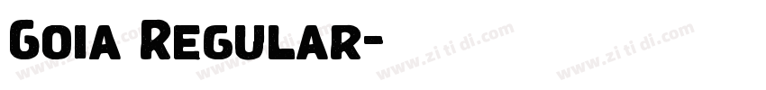 Goia Regular字体转换
